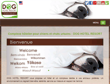 Tablet Screenshot of doghotelresort.com